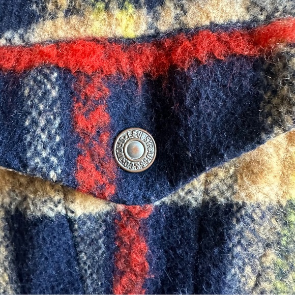 Levi’s Sherpa Trucker Jacket XS Quilted Lined Plaid Cozy Y2K Americana Outdoor - Picture 11 of 16